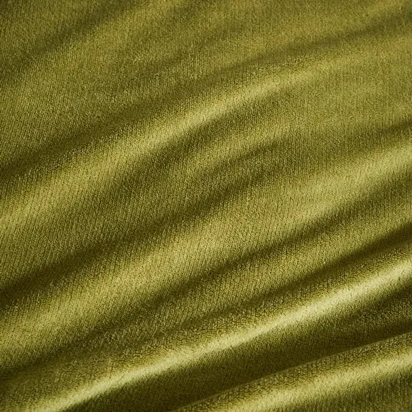 Fleece Duvet Cover Set - Olive, Polyester