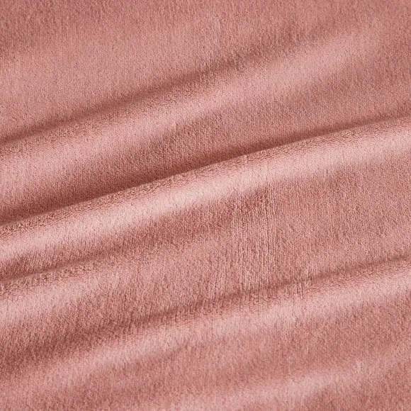 Fleece Duvet Cover Set - Rose, Polyester