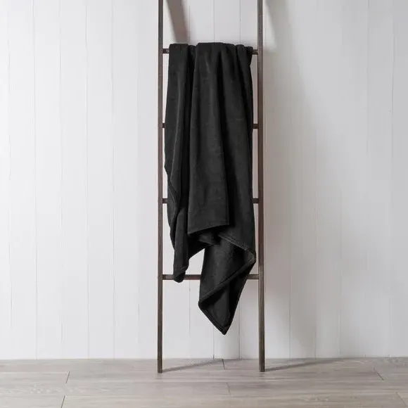 Fleece Throw Blanket - Charcoal, Polyester image