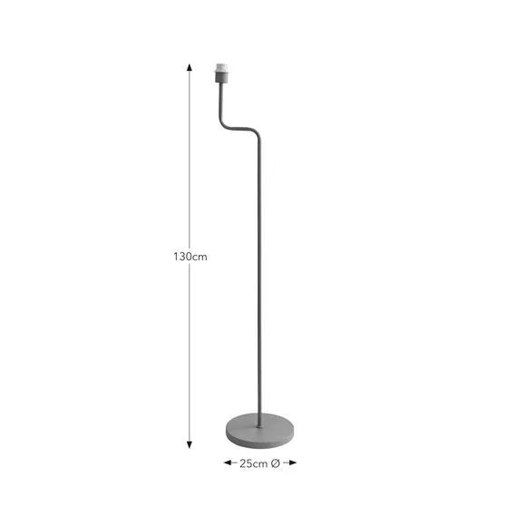 Floor Lamp Base Abstract Design - Blue, Metal