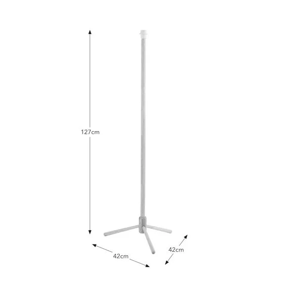 Floor Lamp Base with Foot Switch - Natural, Wood