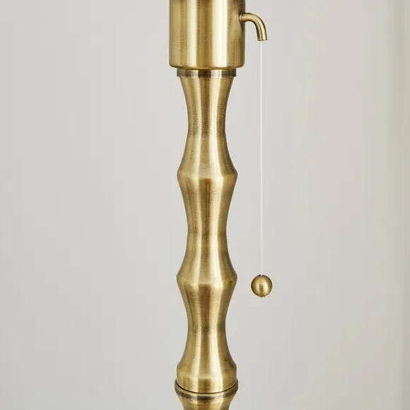 Floor Lamp Base with Pull-Cord - Gold, Metal