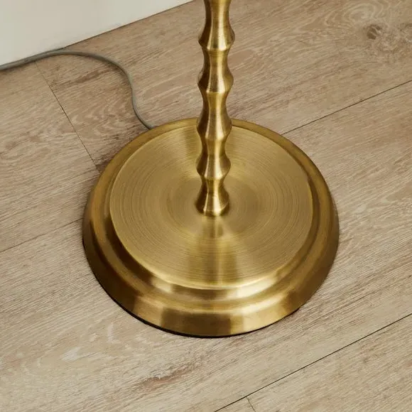 Floor Lamp Base with Pull-Cord - Gold, Metal