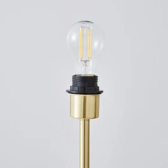 Floor Lamp Base with Switch - Brass, Metal