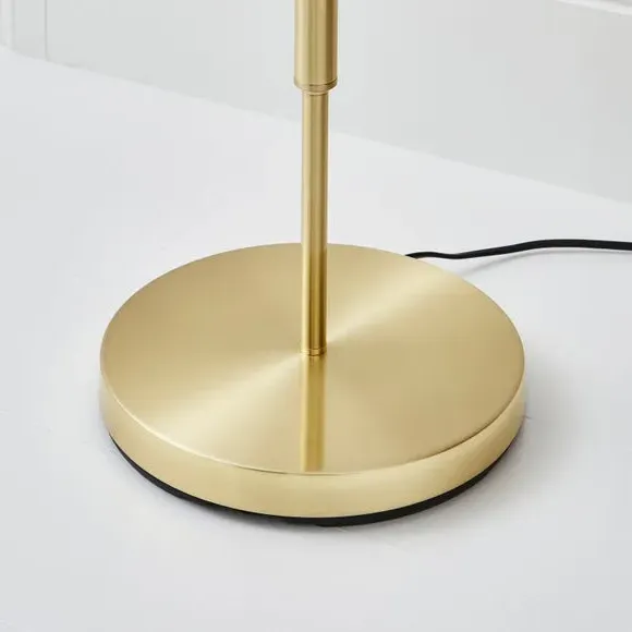 Floor Lamp Base with Switch - Brass, Metal