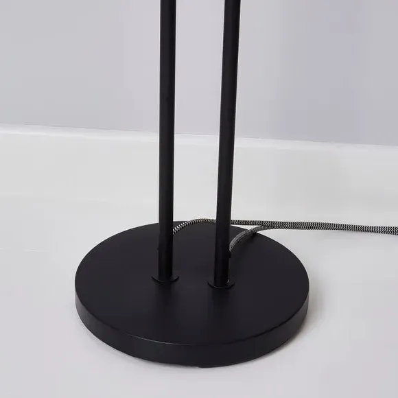Floor Lamp with Dual Switch - Matt Black