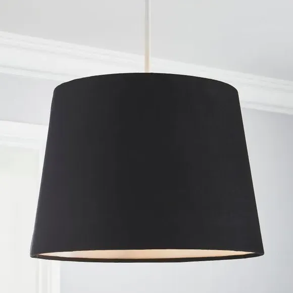 Floor Lamp with In-Line Switch - Black, Velvet