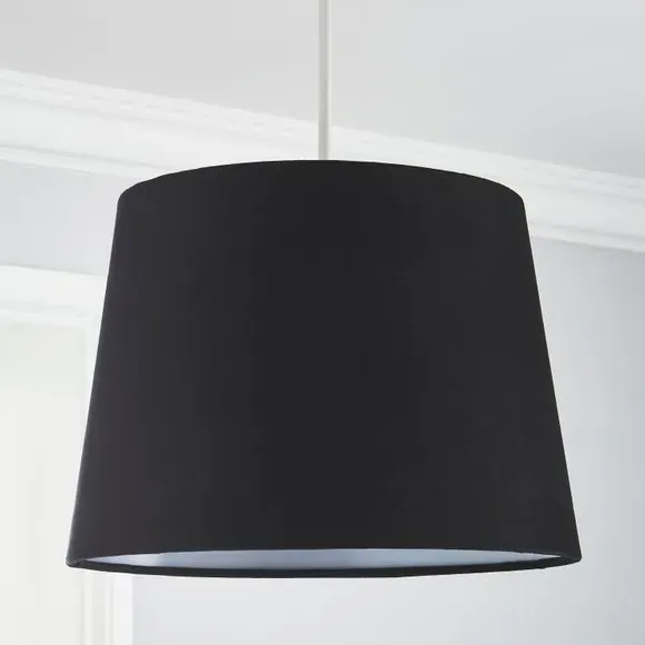 Floor Lamp with In-Line Switch - Black, Velvet