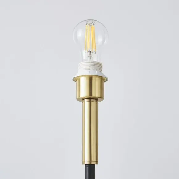 Floor Lamp with In-Line Switch - Black, Velvet