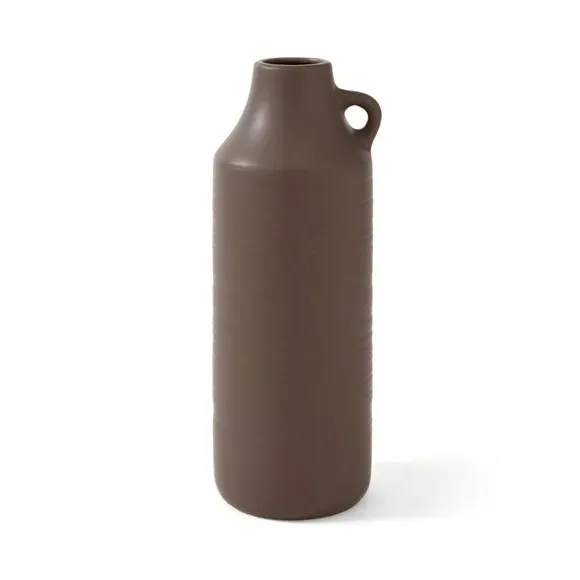 Floor Vase with Handle - Chocolate, Ceramic