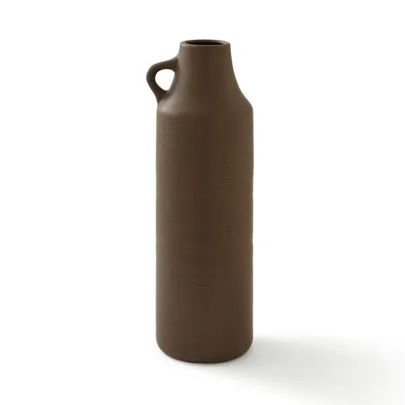 Floor Vase with Handle - Chocolate, Ceramic