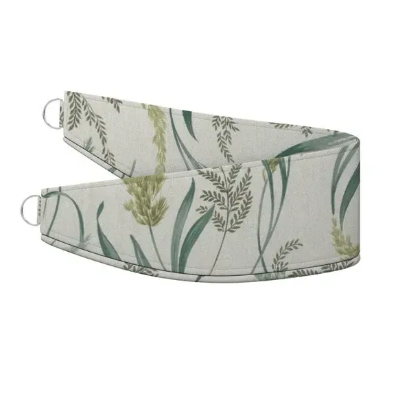 Floral Curtain Tieback Fire Retardant - Jade