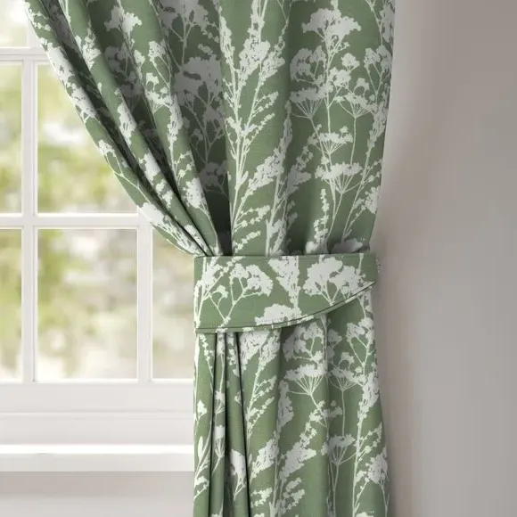 Floral Curtain Tieback - Forest, Cotton
