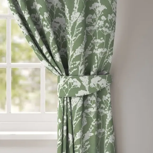 Floral Curtain Tieback - Forest, Cotton image