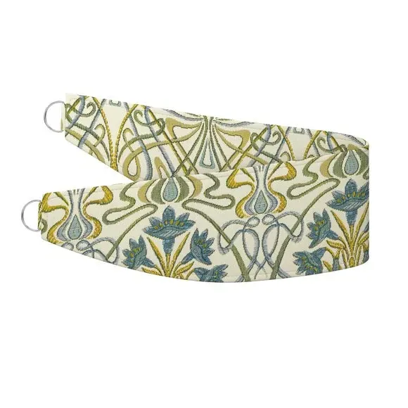 Floral Curtain Tieback - Indigo