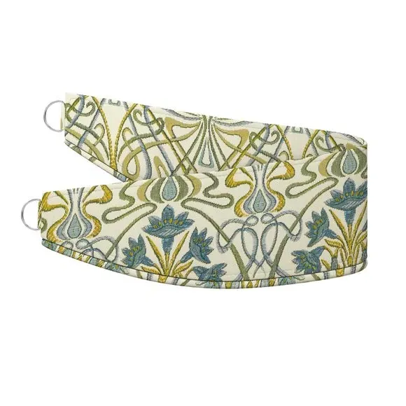 Floral Curtain Tieback - Indigo