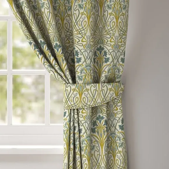 Floral Curtain Tieback - Indigo