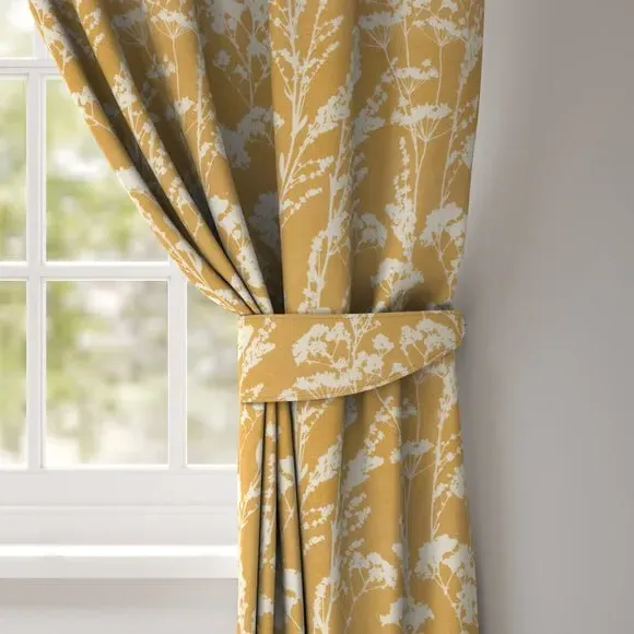 Floral Curtain Tieback - Marigold, Cotton