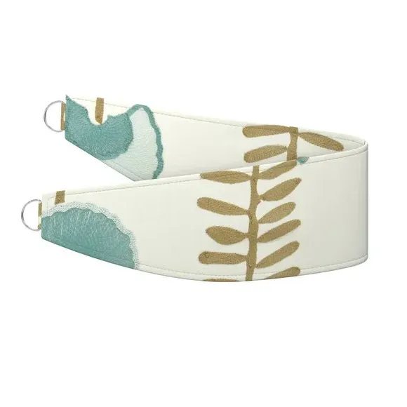 Floral Curtain Tieback - Seafoam, Polycotton