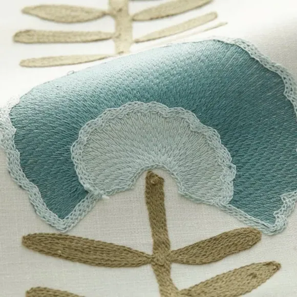 Floral Curtain Tieback - Seafoam, Polycotton