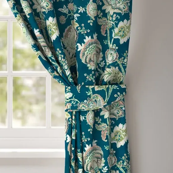 Floral Curtain Tieback - Teal
