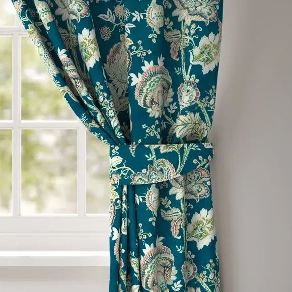 Floral Curtain Tieback - Teal