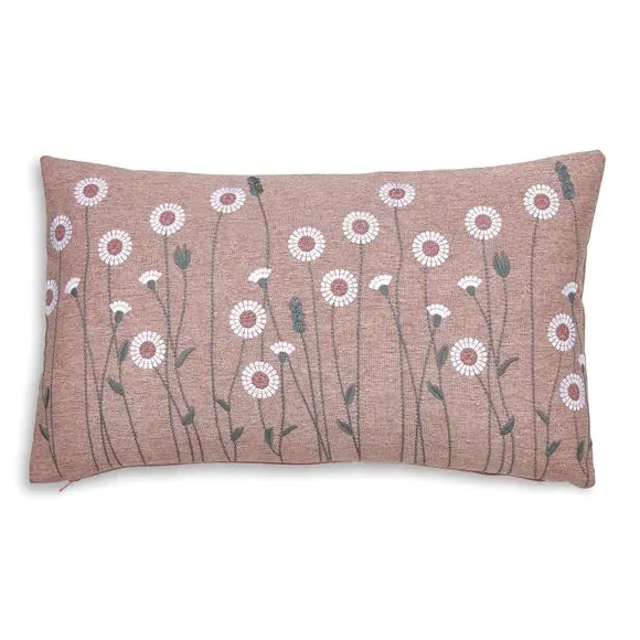 Floral Cushion Cover - Blush, Embroidered image