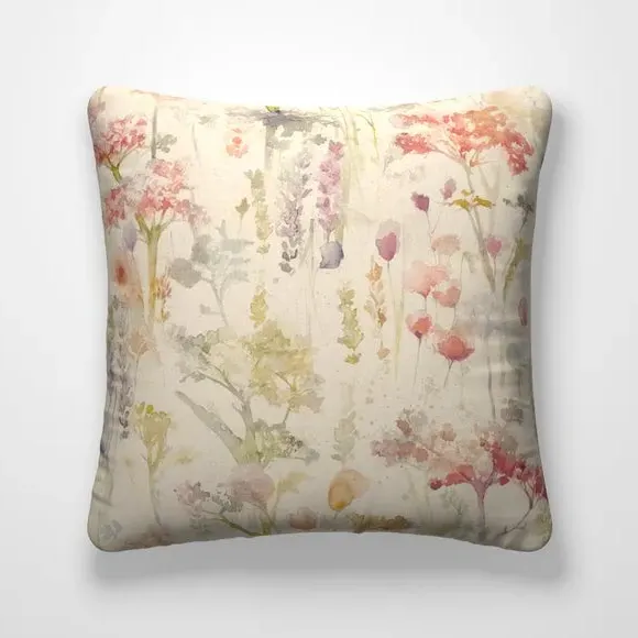 Floral Cushion Cover - Carnation, Cotton Linen