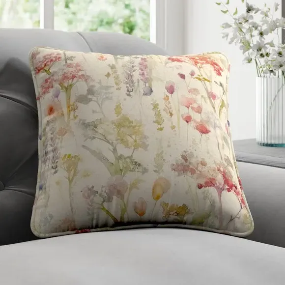 Floral Cushion Cover - Carnation, Cotton Linen