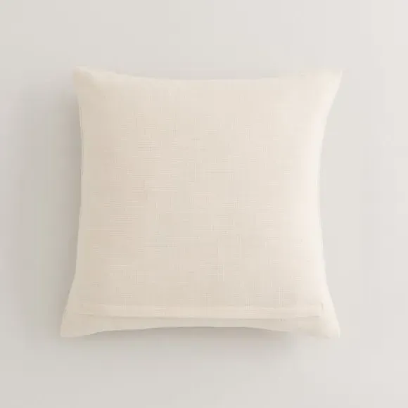 Floral Cushion Cover French Knot - Natural, Cotton