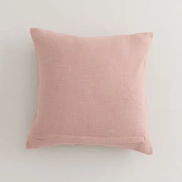 Floral Cushion Cover French Knot - Pink, Cotton