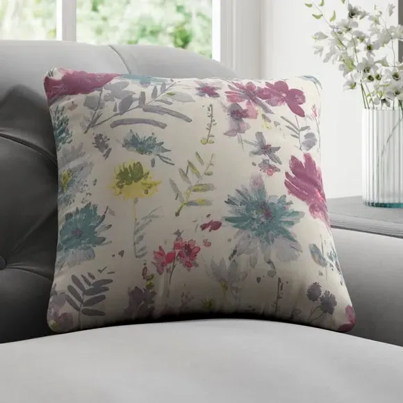 Floral Cushion Cover - Pink image