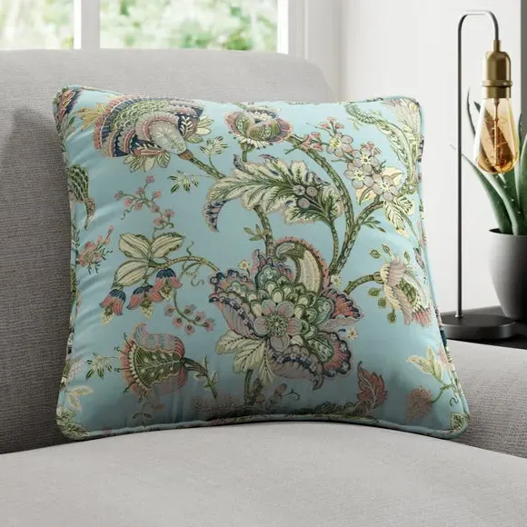 Floral Cushion Cover - Spa, Polyester