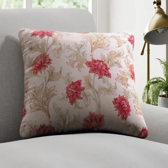 Floral Cushion Cover - Terracotta image
