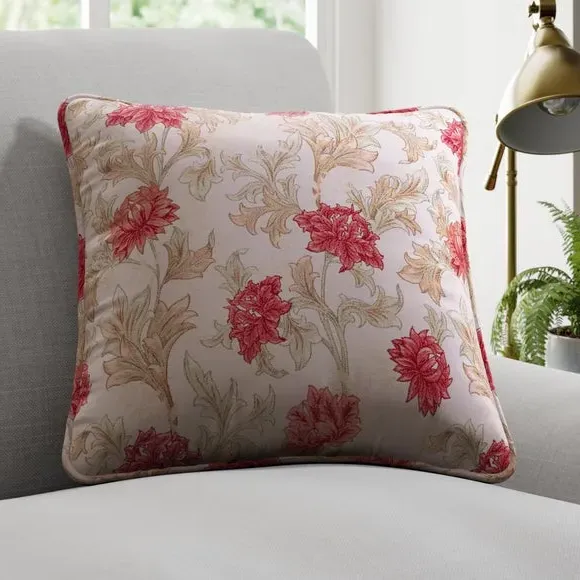 Floral Cushion Cover - Terracotta