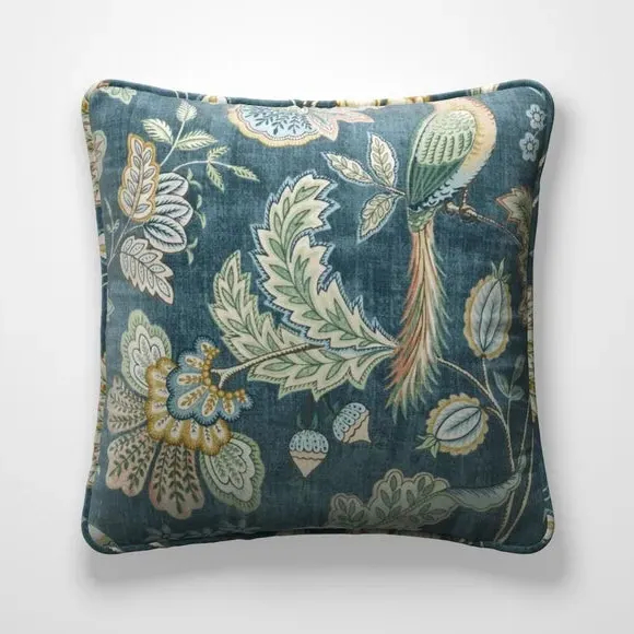 Floral Cushion Cover with Piped Edge - Mirage