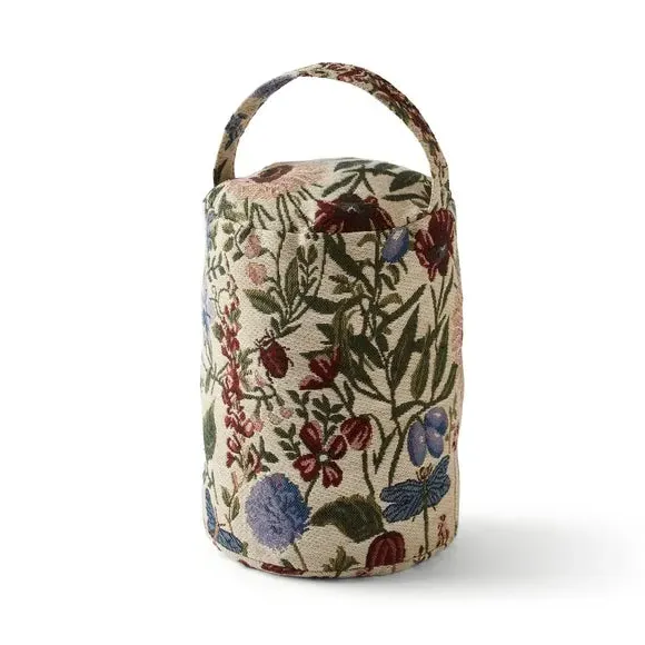 Floral Doorstop with Handle - Natural, Jacquard