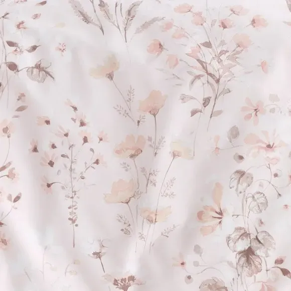 Floral Duvet Cover Set - Blush, Cotton