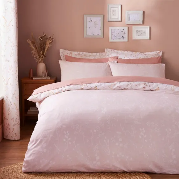 Floral Duvet Cover Set - Blush, Cotton