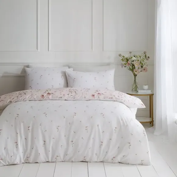 Floral Duvet Cover Set - Blush, Cotton