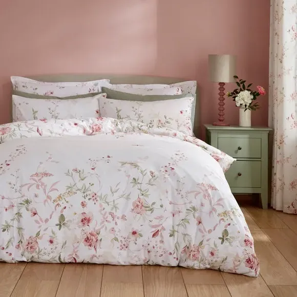 Floral Duvet Cover Set - Blush, Polycotton