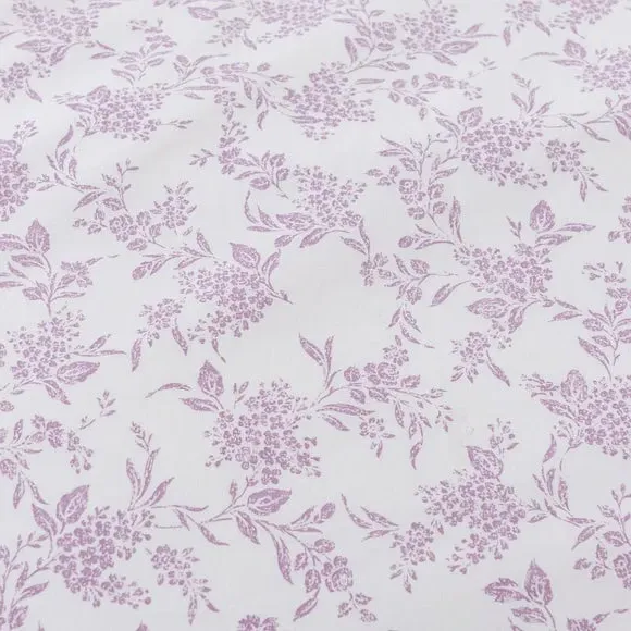 Floral Duvet Cover Set - Lilac, Cotton Blend