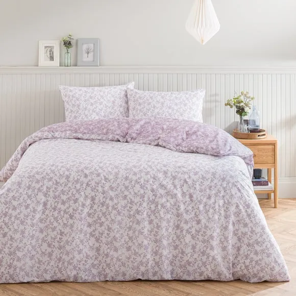 Floral Duvet Cover Set - Lilac, Cotton Blend