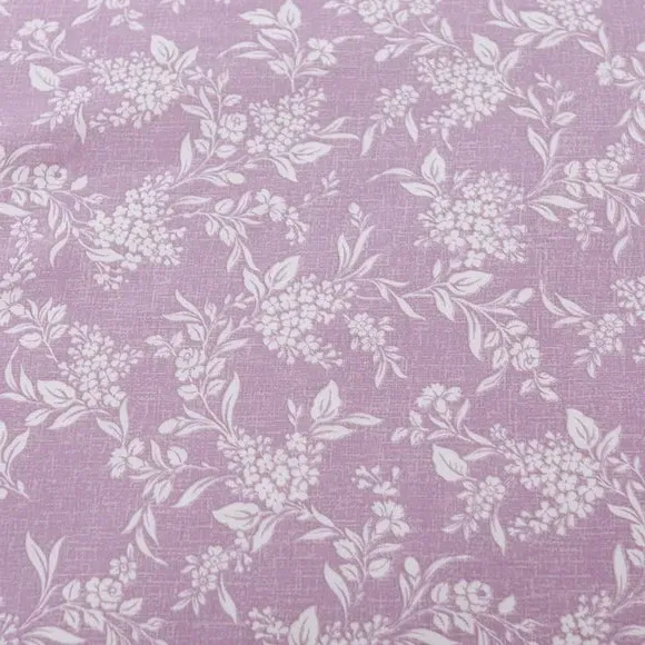 Floral Duvet Cover Set - Lilac, Cotton Blend