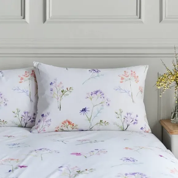 Floral Duvet Cover Set - Lilac, Polycotton
