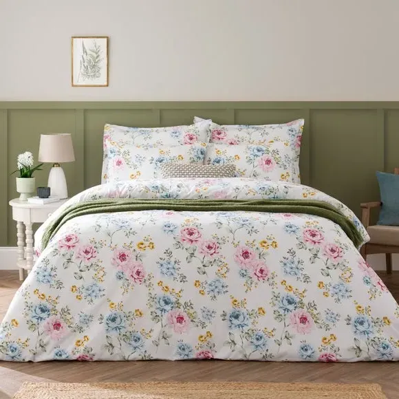 Floral Duvet Cover Set - Multicolor, Cotton Blend