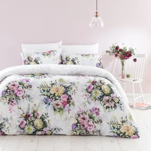 Floral Duvet Cover Set - Multicolor, Cotton image