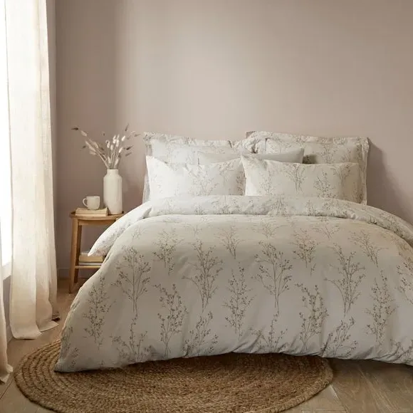 Floral Duvet Cover Set - Natural, Cotton image