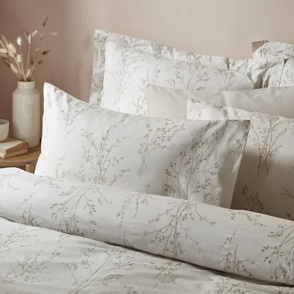 Floral Duvet Cover Set - Natural, Cotton