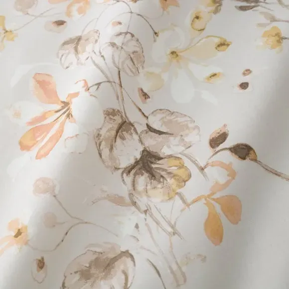 Floral Duvet Cover Set - Natural, Cotton